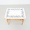 Table Basse en Bambou et Carreaux Floraux, 1960s 4