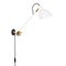 Kh #1 White Long Arm Wall Lamp by Sabina Grubbeson for Konsthantverk 4