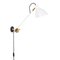 Kh #1 White Long Arm Wall Lamp by Sabina Grubbeson for Konsthantverk, Image 4