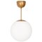 Glob Brass D30 Ceiling Lamp from Konsthantverk 1