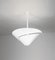Lampada da soffitto piccola a forma di lumaca bianca di Serge Mouille, Immagine 2