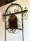 Art Nouveau Style Wrought Iron Coat Rack with Umbrella Stand, 1900s 2