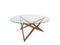 Italian Modern Round Coffee Table with Star-Shaped Base by Angelo Ostuni, Italy, 1960s 5