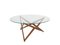 Italian Modern Round Coffee Table with Star-Shaped Base by Angelo Ostuni, Italy, 1960s, Image 5