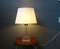 Acrylic Glass Table Lamp with Golden Details, 1970s 3