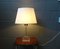 Acrylic Glass Table Lamp with Golden Details, 1970s, Image 3