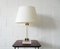 Acrylic Glass Table Lamp with Golden Details, 1970s 2