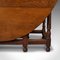 Large Antique English Victorian Folding Occasional Gate-Leg Table, 1900, Image 12