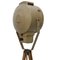 Industrielle Vintage Vintage Dreibein Stehlampe aus braunem Metall & Holz 5