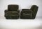 Space Age Armchairs in Brown Velvet and Steel, France, 1970s, Set of 2, Image 15