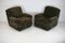 Space Age Armchairs in Brown Velvet and Steel, France, 1970s, Set of 2, Image 10
