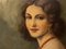 Portrait einer Frau, 1920er, Öl auf Teller, gerahmt 3