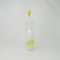 White Bottiglie Colorati Series Bottle with Yellow Band in Murano Glass by Fulvio Bianconi for Venini, 1950s, Image 1