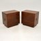 Antique Military Campaign Style Side Chests, Set of 2 5