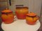 Art Deco Enameled Pots, Set of 3 6