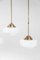 Opaline Pendant Lamp with Brass Rod, Image 8