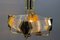Crystal Glass Rods and Brass Hanging Chandelier, 1970s, Image 6