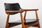 Modell 43 Dänischer Stuhl aus Teak und Skai von Erik Kirkegaard für Hong Stolefabrik, 1960er 9