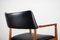 Model 43 Danish Office Chair in Teak and Skai Black by Erik Worts for Soro Stolefabrik, 1960s 9