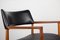 Model 43 Danish Office Chair in Teak and Skai Black by Erik Worts for Soro Stolefabrik, 1960s 8