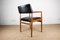Model 43 Danish Office Chair in Teak and Skai Black by Erik Worts for Soro Stolefabrik, 1960s 1