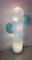Murano Cactus Art Glass Round Water Green Color Floor Lamp, 1970s 4
