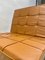 Fauteuils en Cuir Camel par Florence Knoll, Set de 2 7