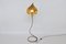 Lámpara de pie Foglia italiana en forma de hoja de latón de Tommaso Barbi, años 70, Imagen 2
