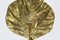 Italian Brass Leaf-Shaped Foglia Floor Lamp by Tommaso Barbi, 1970s, Image 5