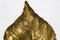 Italian Brass Leaf-Shaped Foglia Floor Lamp by Tommaso Barbi, 1970s 6