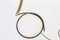 Lámpara de pie Foglia italiana en forma de hoja de latón de Tommaso Barbi, años 70, Imagen 10