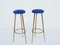 Italian High Stools in Brass, 1950s, Set of 2, Image 1