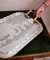 Murano Barovier Style Vanity Tray with Etched Mirror and Twisted Glass Rope 20