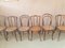 Bistro Wooden Curved Chairs, Set of 6, Image 5