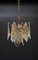 Vintage Italian Murano Glass and Brass Chandelier, 1960s, Image 7