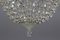 Crystal Glass and Brass Basket Chandelier 12