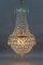 Crystal Glass and Brass Basket Chandelier 5