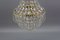 Crystal Glass and Brass Basket Chandelier 7