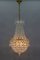 Crystal Glass and Brass Basket Chandelier 3