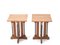 Art Deco Haagse School Side Tables in Oak by P.E.L. Izeren for De Genneper Molen, 1920s, Set of 2 11