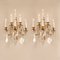 Antique French Crystal & Gilt Bronze Chandelier Sconces by Maison Charles for Maison Baguès, 19th Century, Set of 2 1