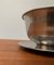 Vintage Danish Stainless Steel and Teak Plate and Bowl, Set of 2 22