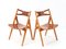 Mid-Century Modern Sawbuck CH-29 Chairs by Hans J. Wegner for Carl Hansen & Søn, 1950s, Set of 10 4