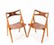 Chaises Sawbuck CH-29 Mid-Century par Hans J. Wegner pour Carl Hansen & Søn, 1950s, Set de 10 8