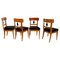 Biedermeier Chairs in Cherry Wood, South Germany, 1820s, Set of 4 1
