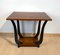 Art Deco Side Table with Walnut Veneer and Ebonized, France, 1930s 7