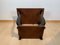 Art Deco Side Table with Walnut Veneer and Ebonized, France, 1930s 12