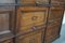 Mueble de farmacia o archivador francés antiguo de roble con puertas plegables, principios del siglo XX, Imagen 16