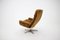 Corduroy Swivel Chair, Denmark, 1970s 7