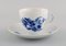 Blue Flower Braided Coffee Cups with Saucers from Royal Copenhagen, Mid 20th Century, Set of 16 2